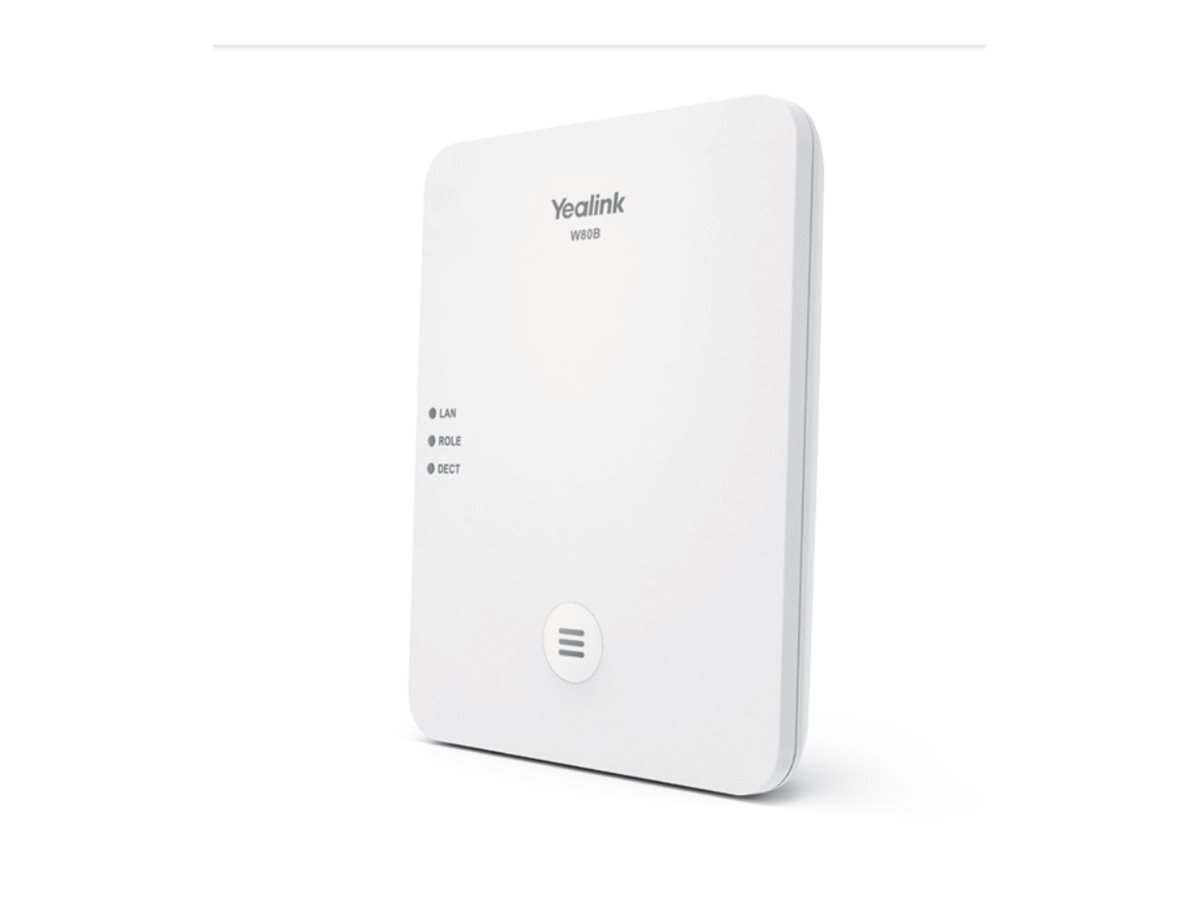 Yealink W80B 1,8 1,9 GHz 300 m SNTP/NTP VLAN SIP v1 SIP v2 UDP/TCP/TLS 1302012