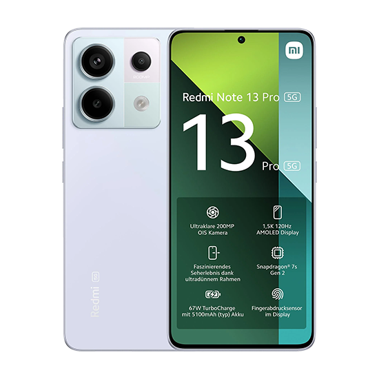 Xiaomi Redmi Note 13 Pro 5G Dual Sim 12GB RAM 512GB - Purple EU