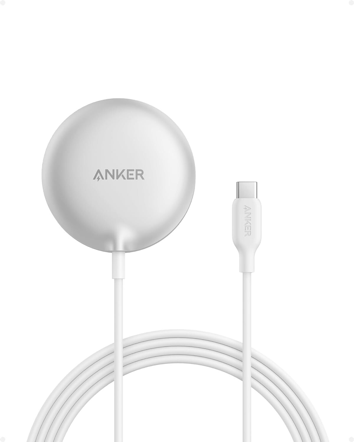 Anker MagGo Caricatore Wireless iPhone Magnetico Pad Certificato Qi2 Caricato...
