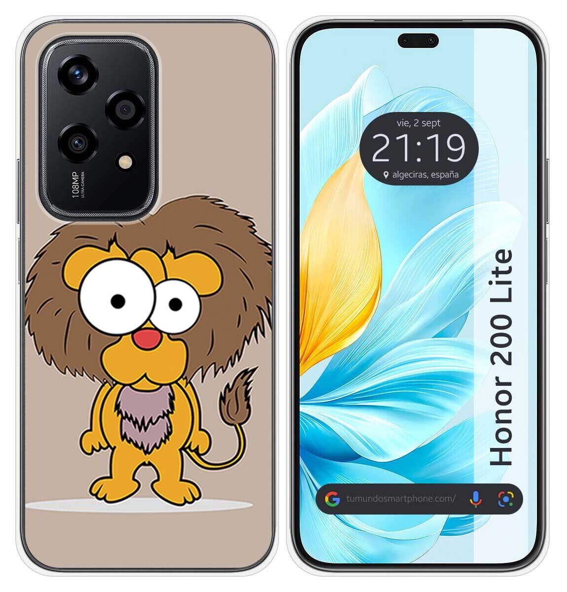Cover Silicone per Huawei Honor 200 Lite 5G Disegno Leone Disegni