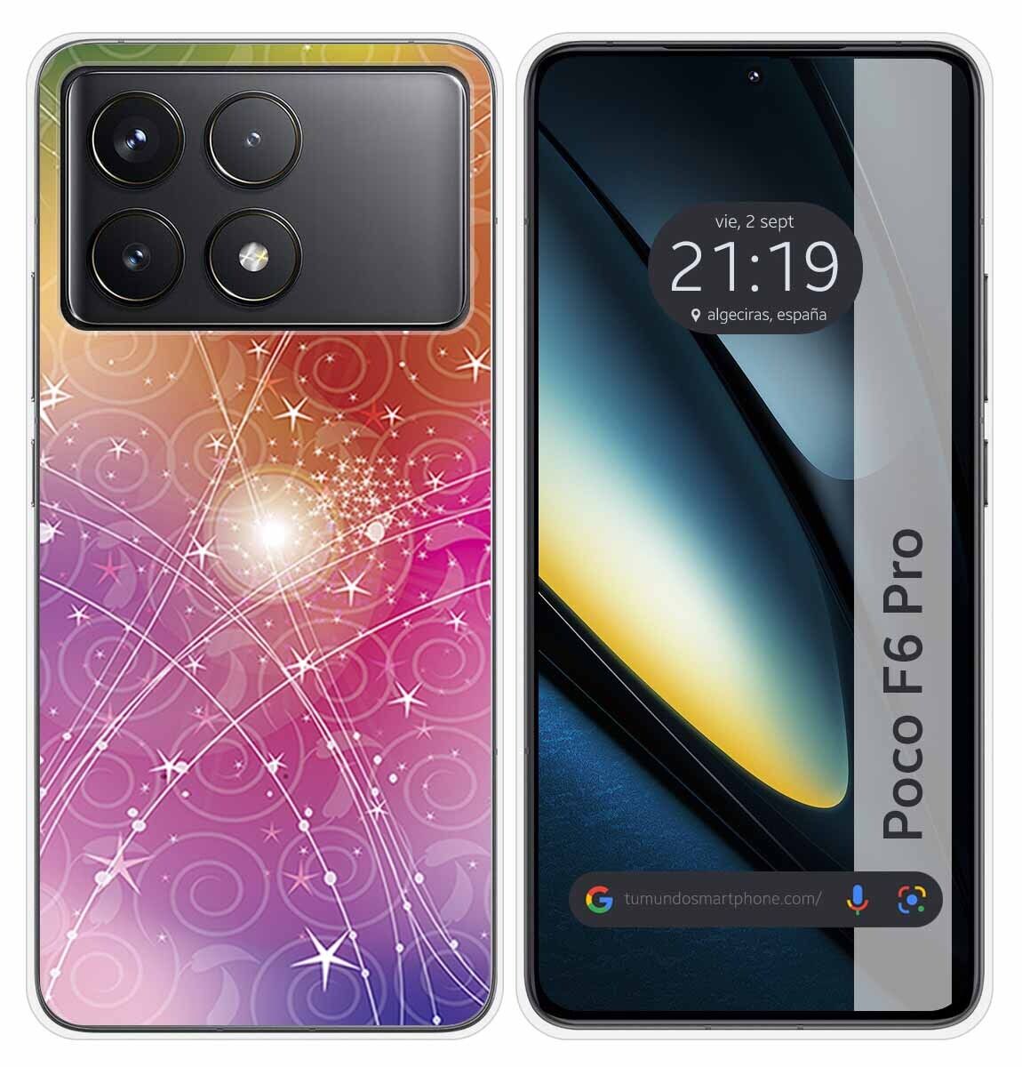 Cover Silicone per Xiaomi Poco F6 Pro 5G Disegno Astratto Disegni