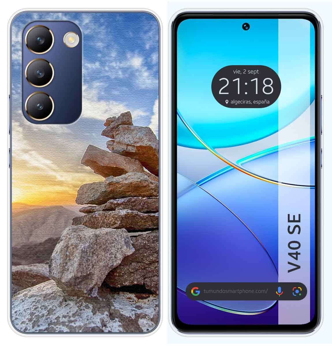 Cover Silicone per Vivo V40 SE 5G Disegno Sunset Disegni