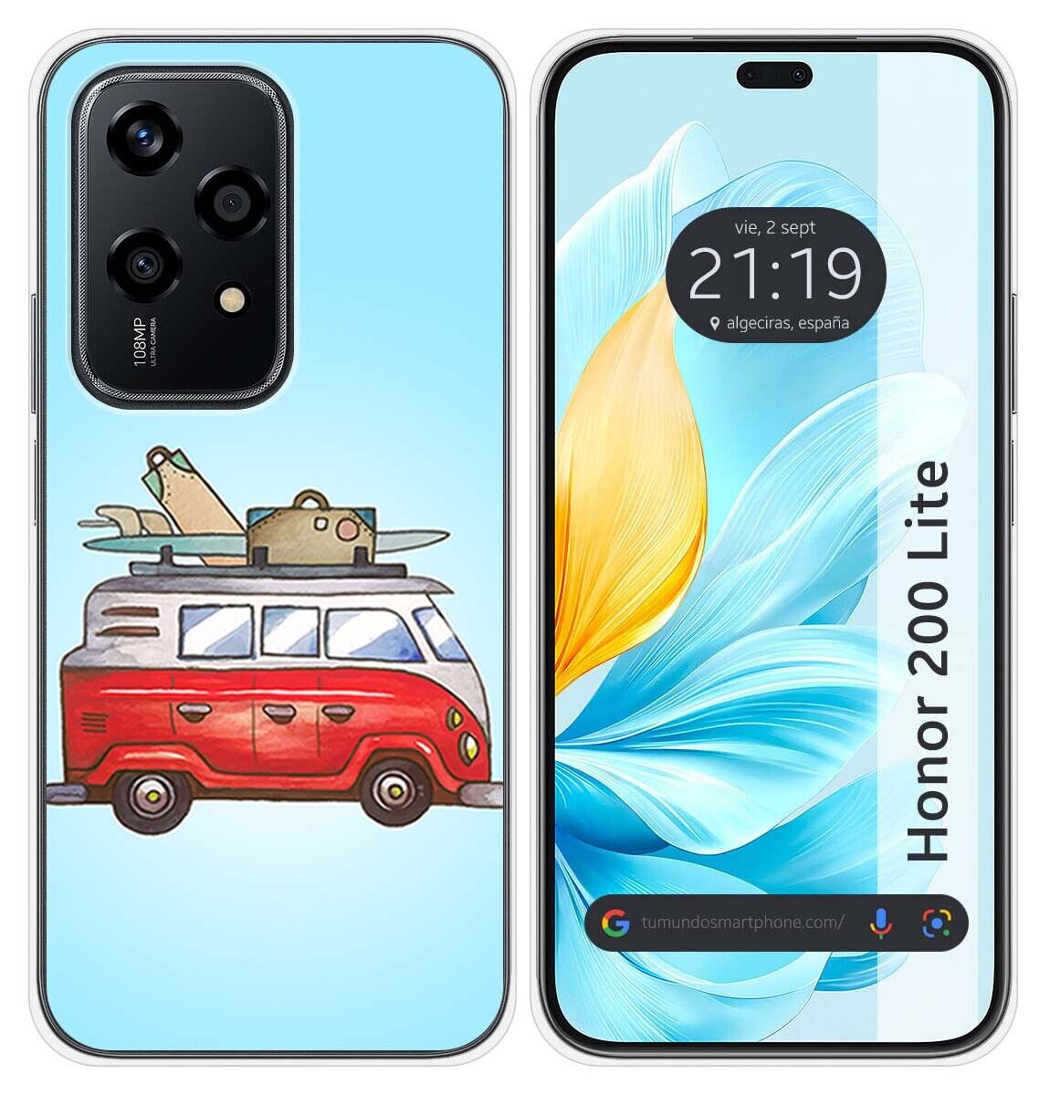 Cover Silicone per Huawei Honor 200 Lite 5G Disegno Furgone Disegni
