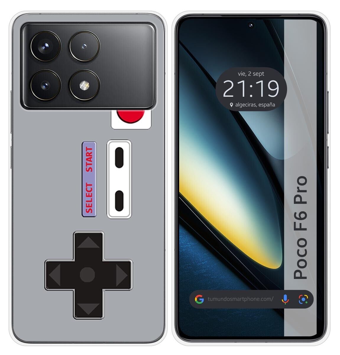 Cover Silicone per Xiaomi Poco F6 Pro 5G Disegno Console Disegni