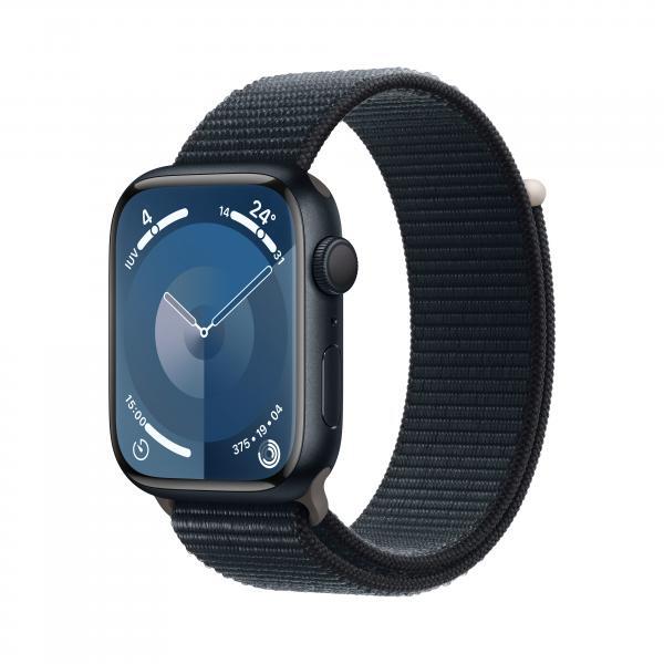 Apple Watch Series 9 Gps Cassa 45Mm In Alluminio Cinturino Sport Mezzanotte