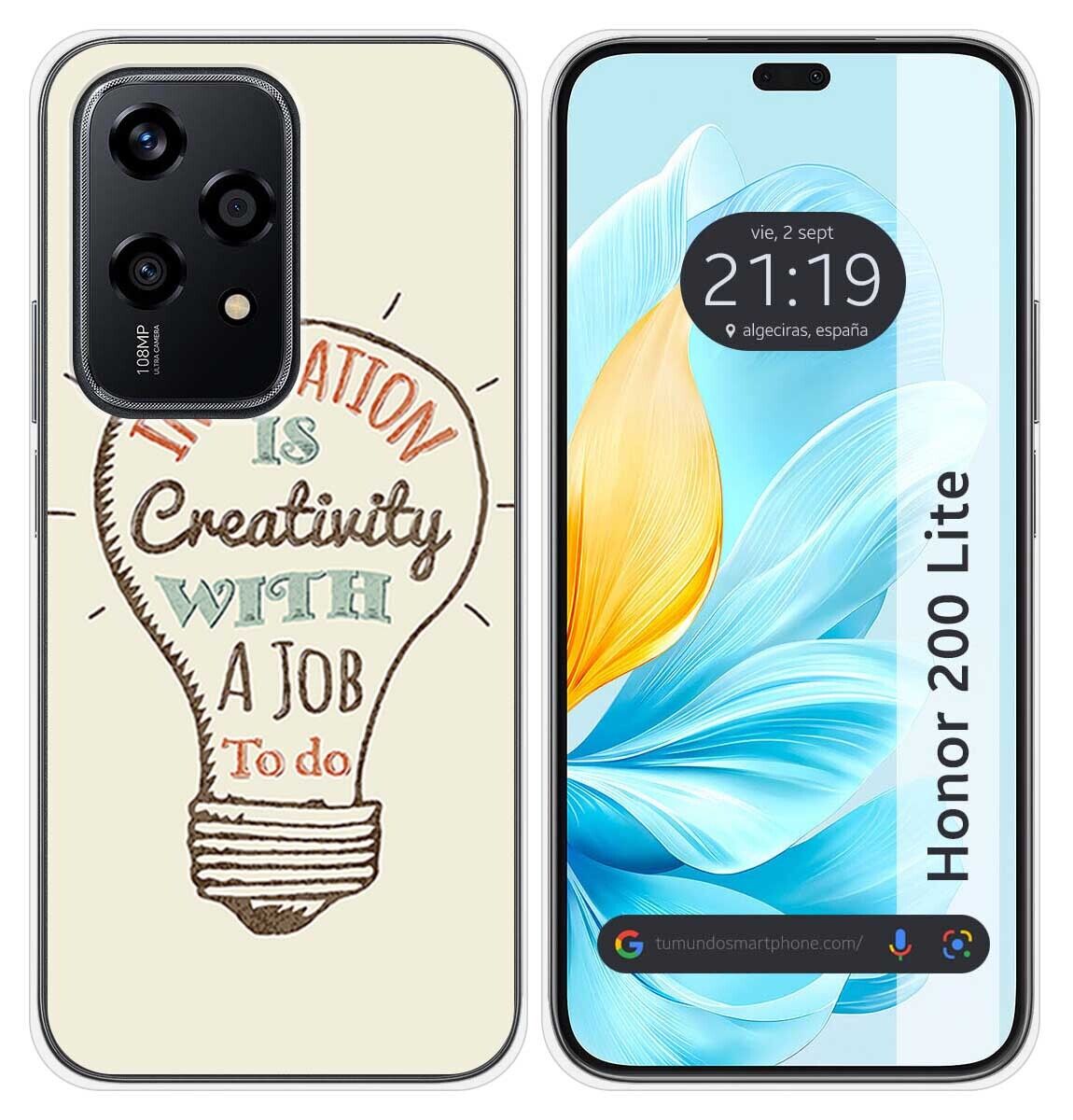 Cover Silicone per Huawei Honor 200 Lite 5G Disegno Creativity Disegni