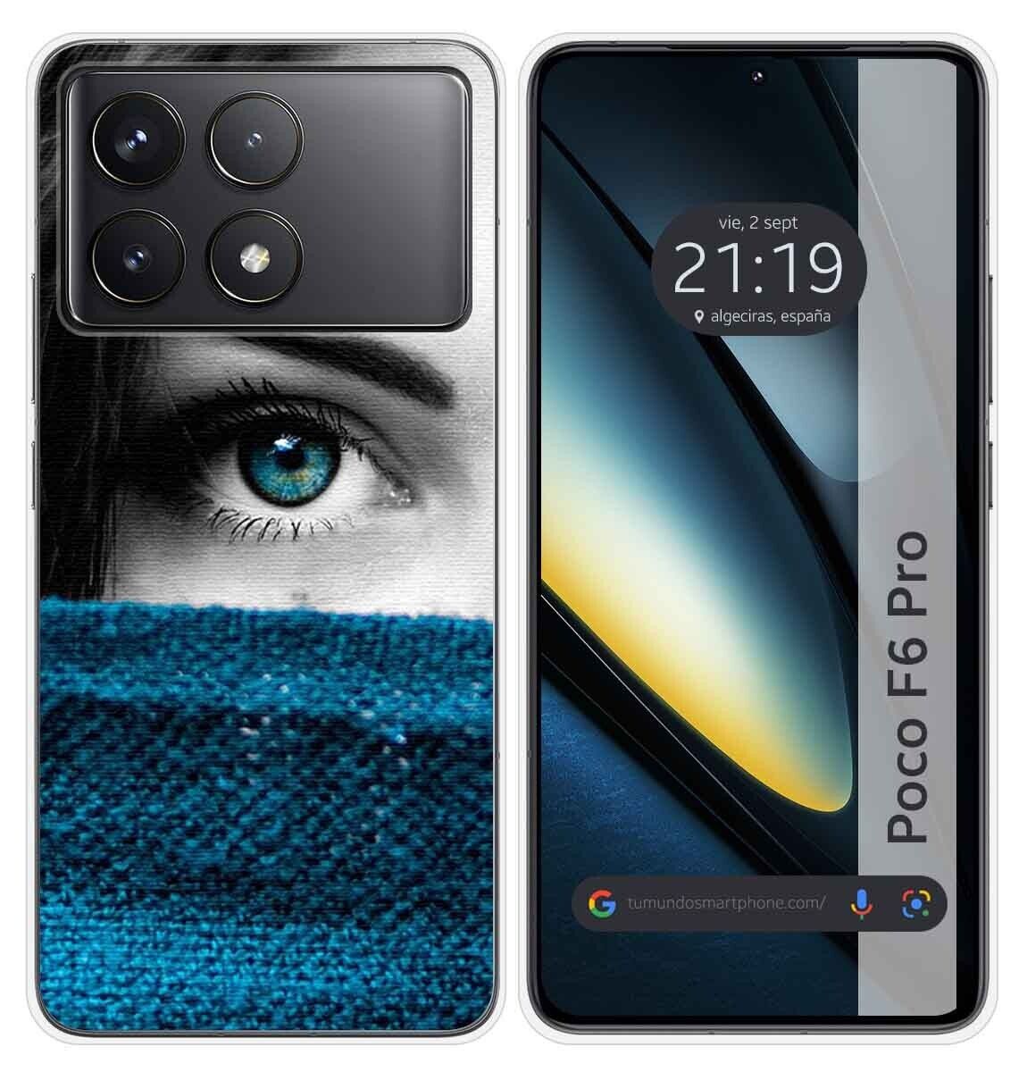 Cover Silicone per Xiaomi Poco F6 Pro 5G Disegno Occhio Disegni
