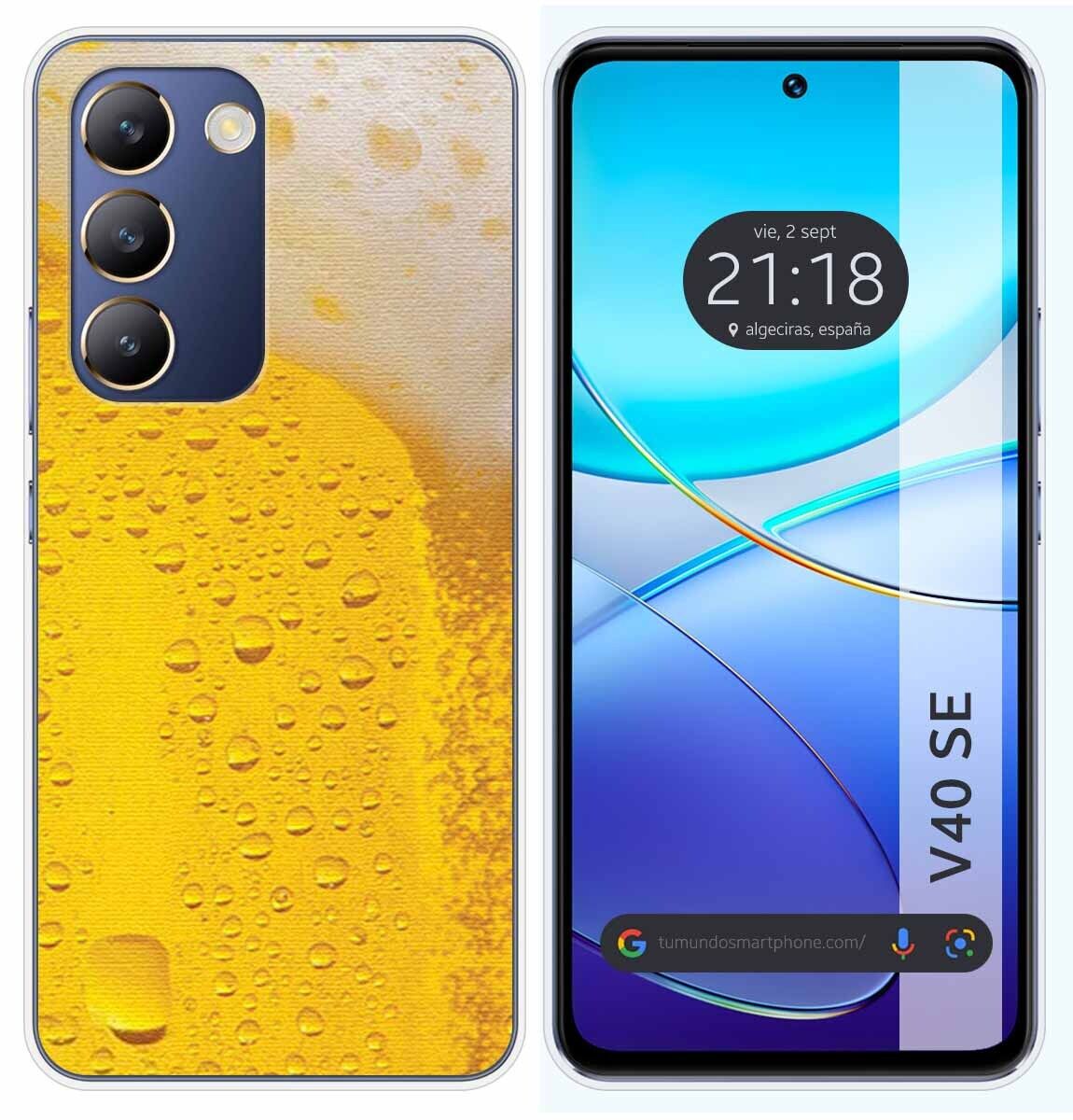 Cover Silicone per Vivo V40 SE 5G Disegno Birra Disegni