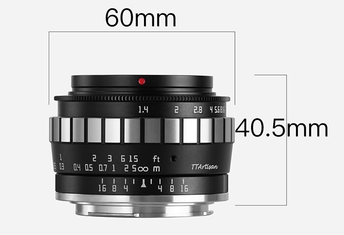 Ttartisan 1.4/23mm Black/Chrome F.M4/3 Mft Panas. Ol. Aps-c (1721492507)
