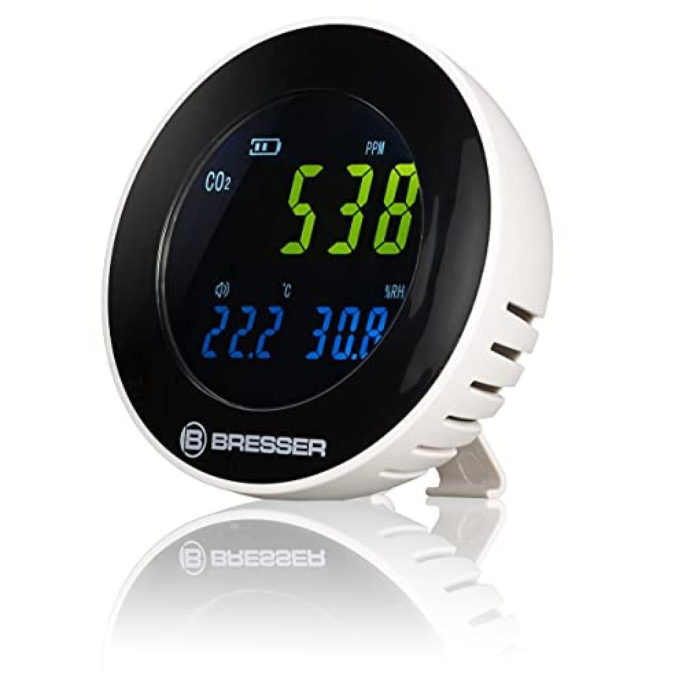 (TG. Único) Bresser CO2 Air Quality Monitor INV, Nero, Unico - NUOVO