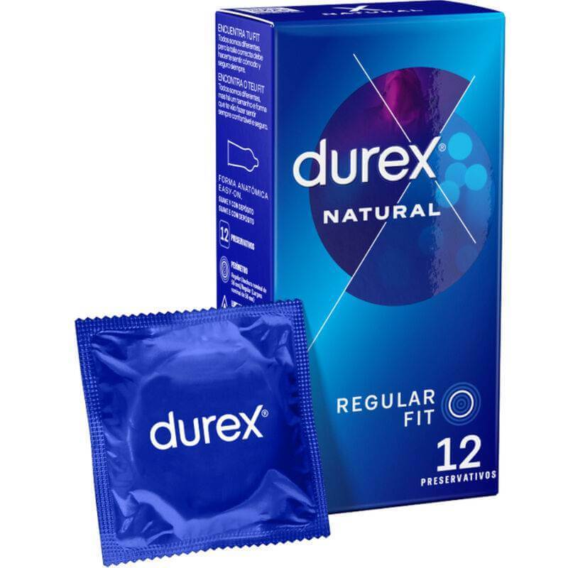 Durex - Natural Plus Preservativi Classici 12 Unità
