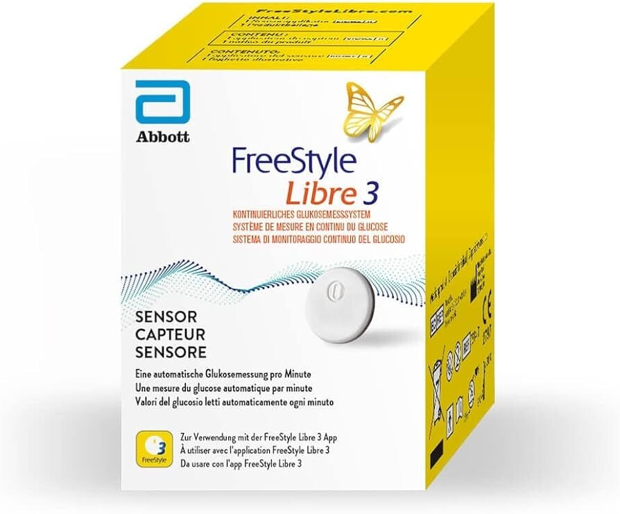 4x sensori Free style Libre 3 Abbott Sensore x diabetici - originale