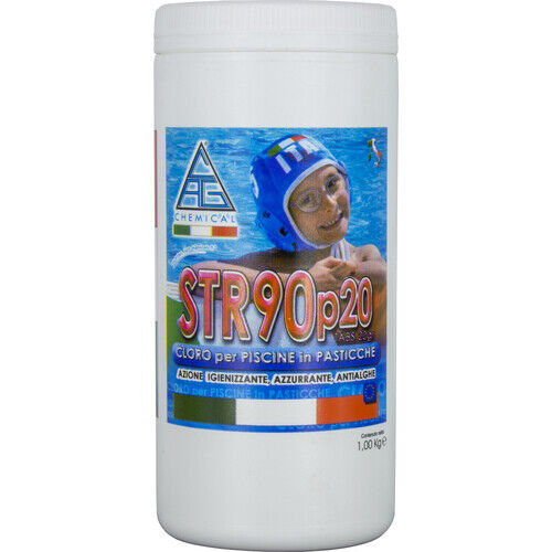 CLORO PER PISCINA PASTIGLIE  20 G STR90P20  1 KG