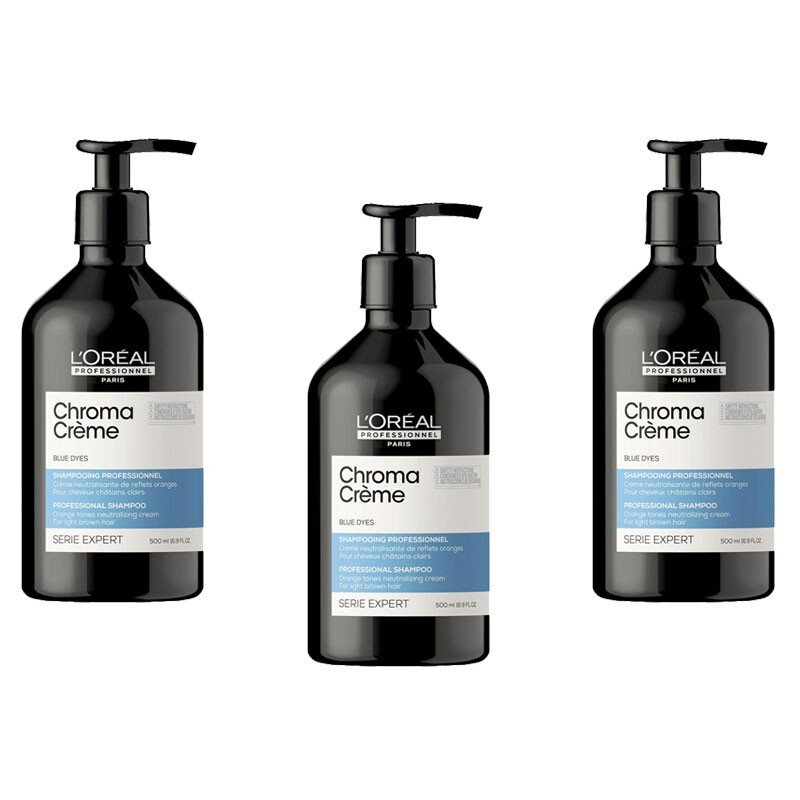 3pz L'Oreal Professionnel Chroma Creme shampoo professionale capelli 500ml