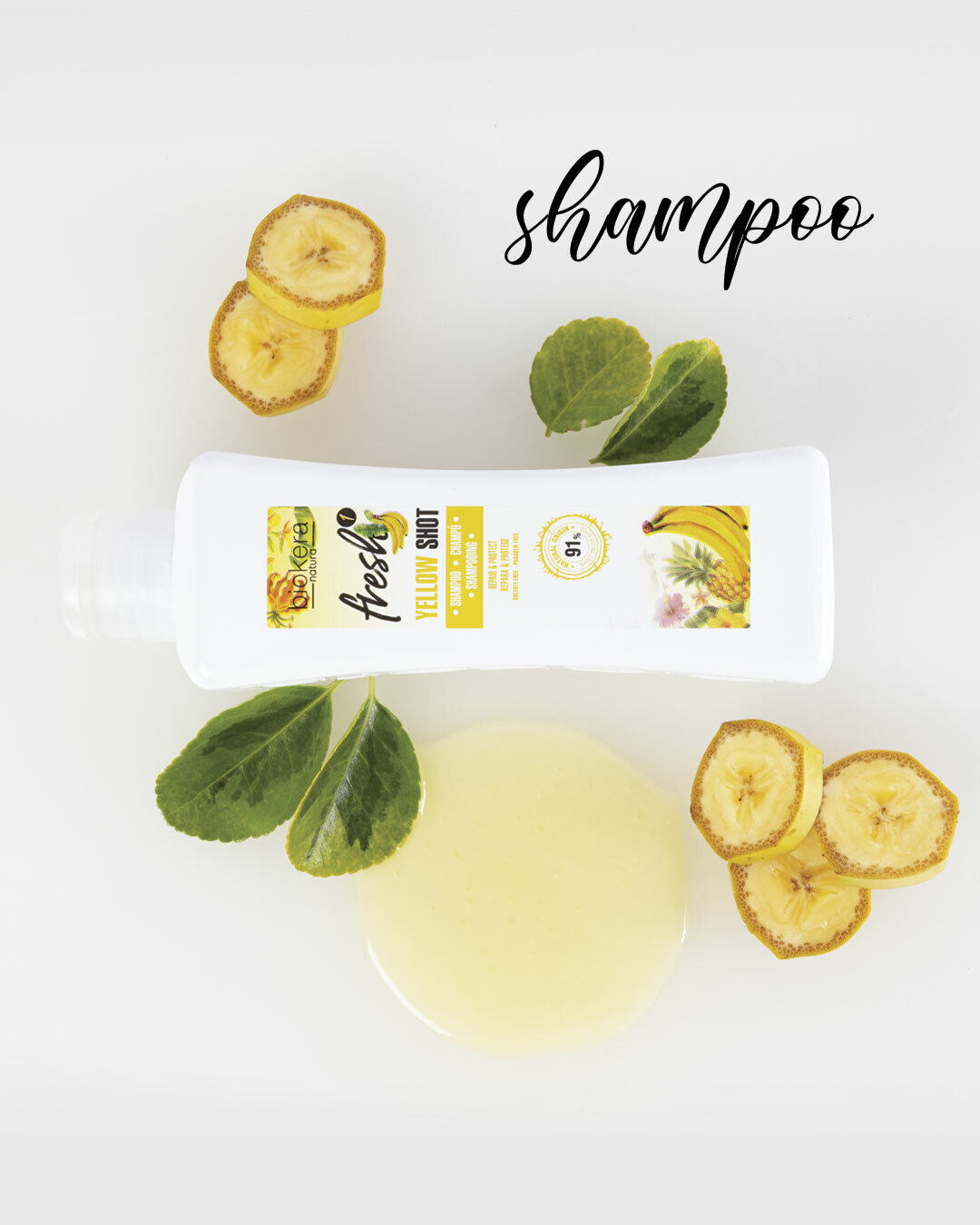 SALERM Biokera Fresh Yellow Shot Shampoo Vegana 300 ML ⭐⭐⭐⭐⭐
