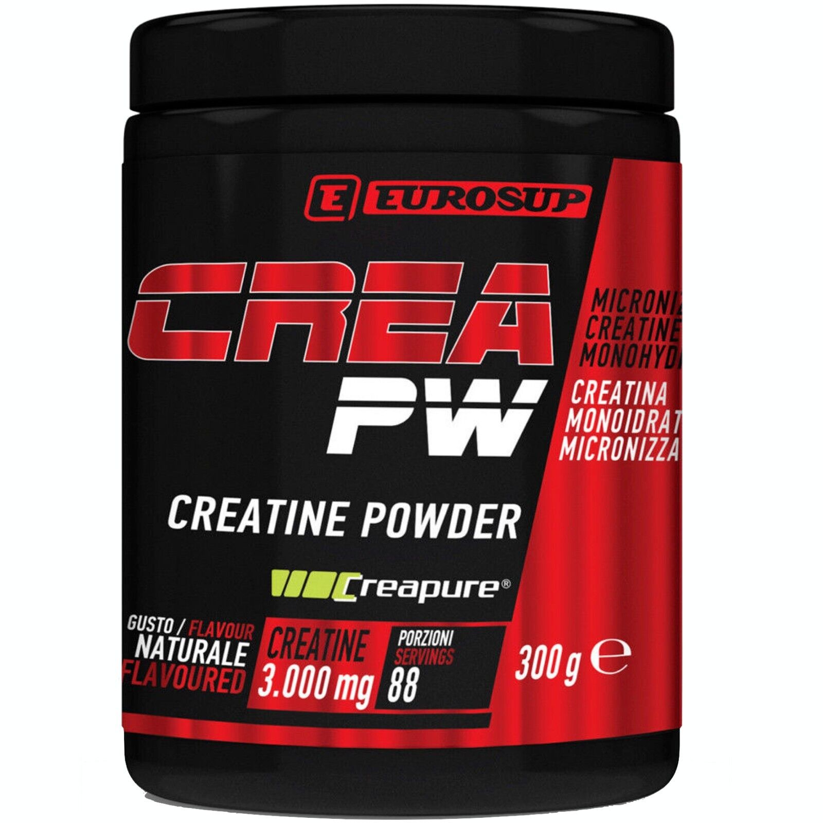 EUROSUP Creatine Powder 300 gr. creatina qualita' Creapure CREATINA MONOIDRATO
