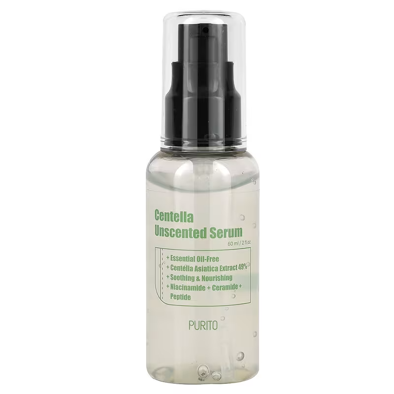 Purito, Centella Unscented Serum, Niacinamide + Ceramide + Peptide (60 ml)
