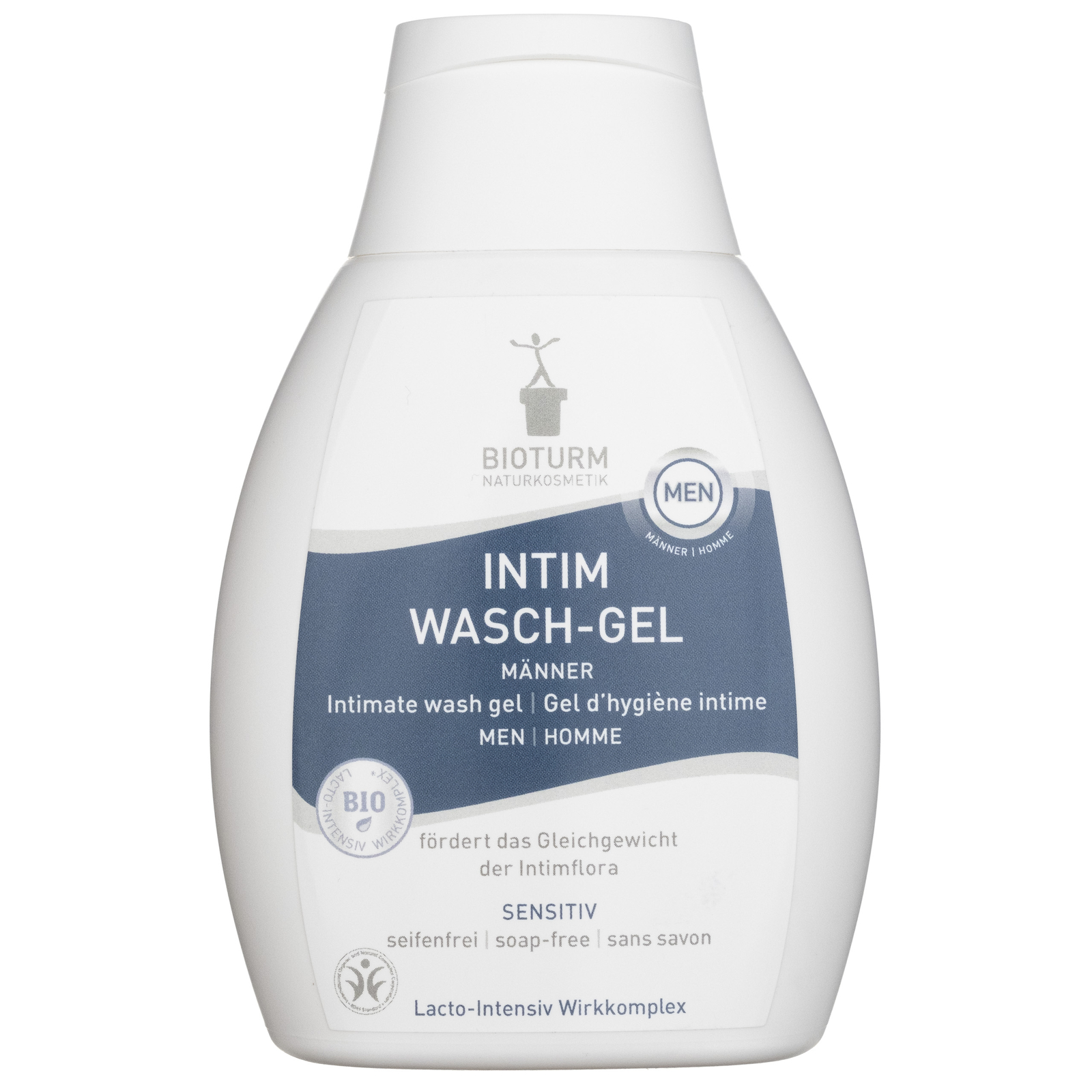 Bioturm Gel per l'igiene intima con acido lattico per uomo, 250 ml