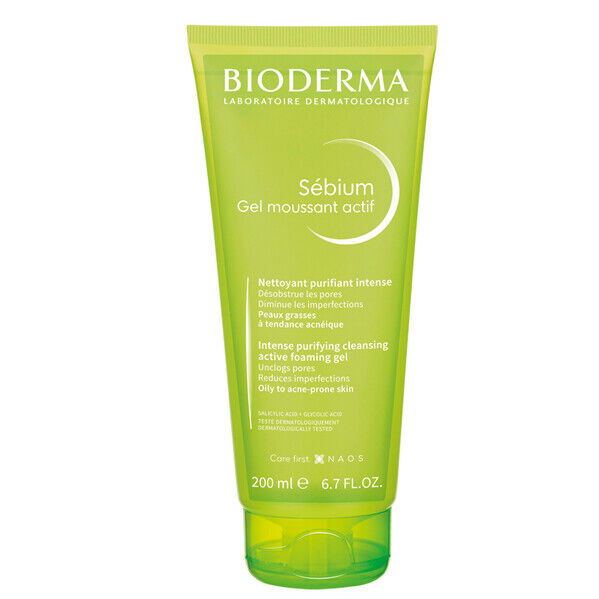 Bioderma Sebium Gel Moussant Actif Detergente Attivo 200 ml