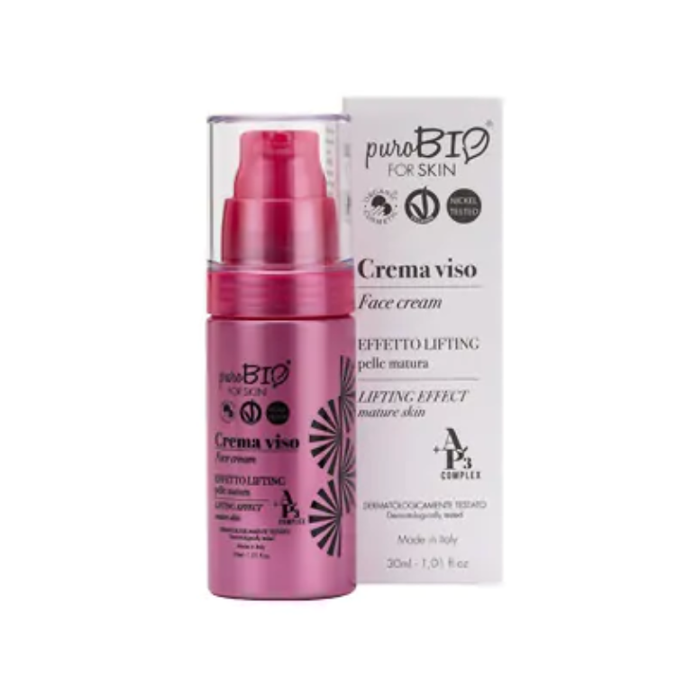 Crema Viso Effetto Lifting Pelle Matura - 30 ml - PuroBio Cosmetics