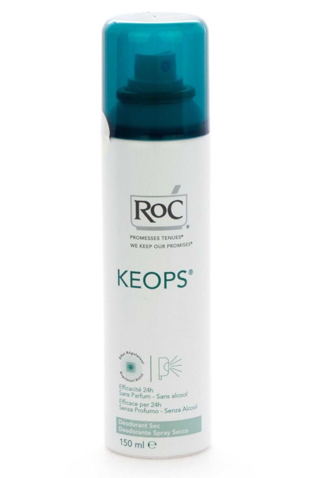 RoC Keops Deodorante Spray Sec 150ml 24h Proteggere Per Uomo