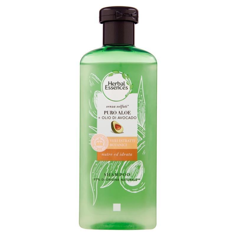 HERBAL ESSENCES SHAMPOO 225 ML. PUREALOE & AVOCADO