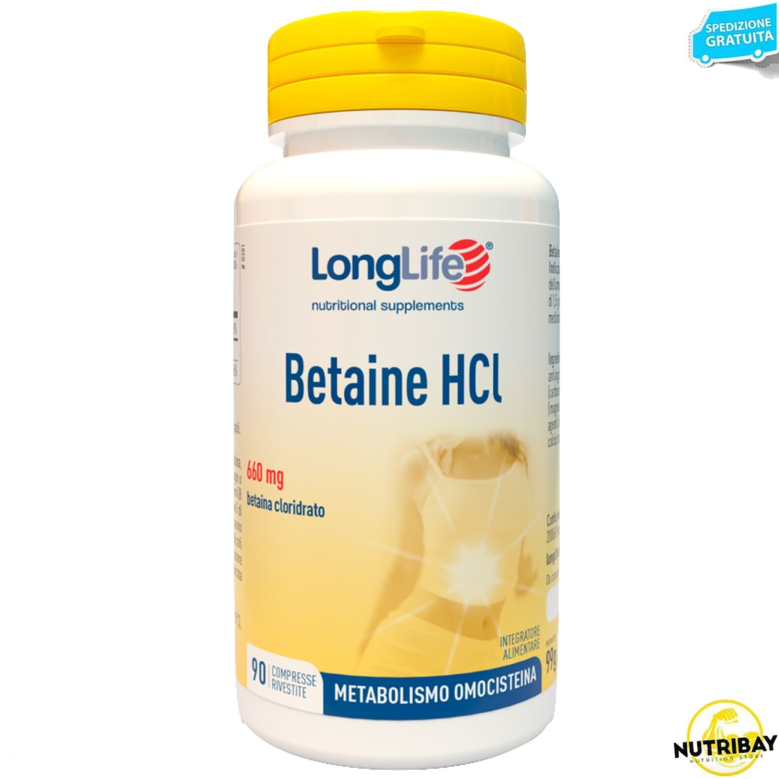 Long Life Betaine Hcl - 90 cpr Cuore e circolazione