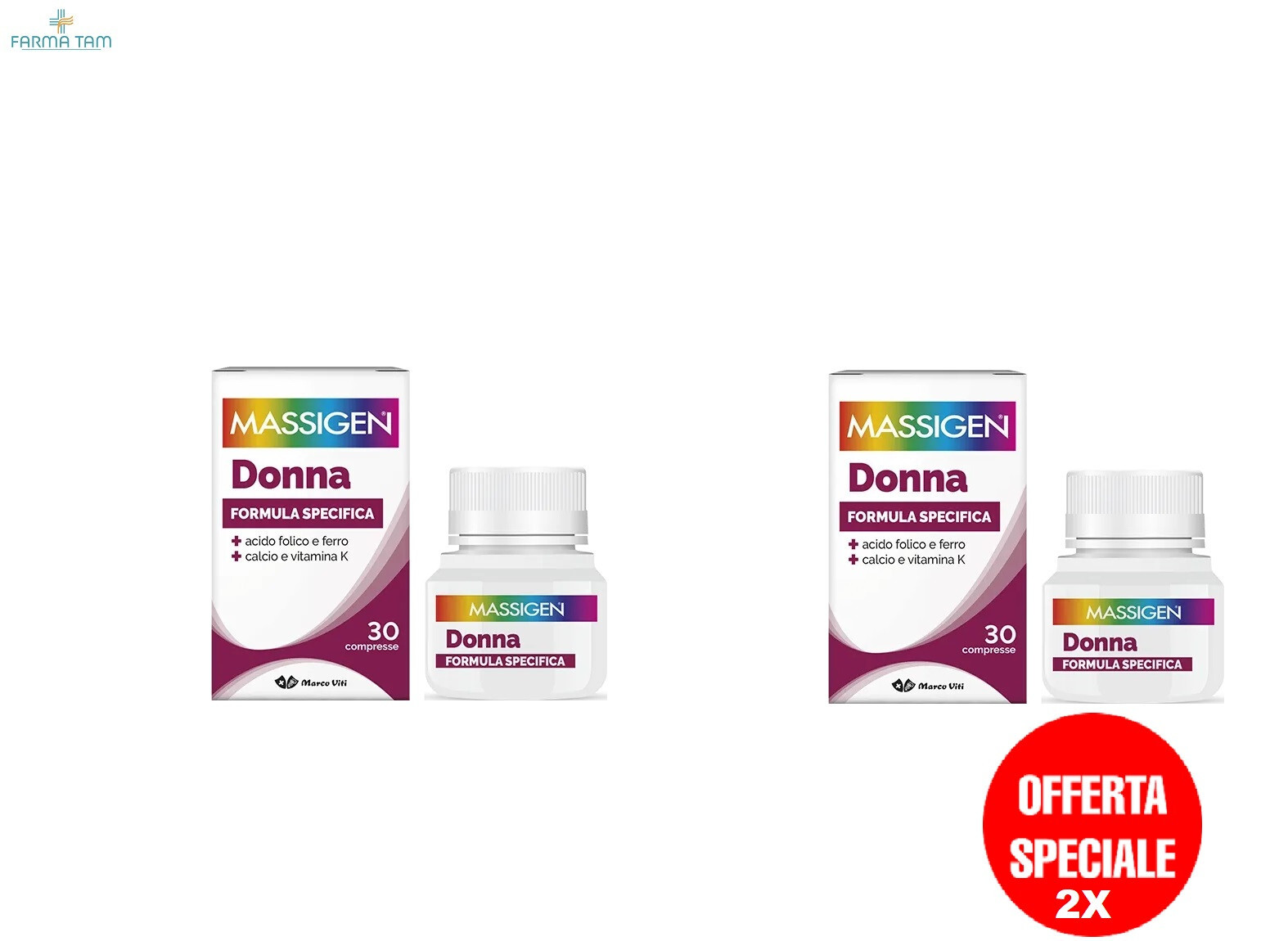 MASSIGEN DAILYVIT+ DONNA MULTIVITAMINICO E MULTIMINERALE 60 COMPRESSE RIVESTITE