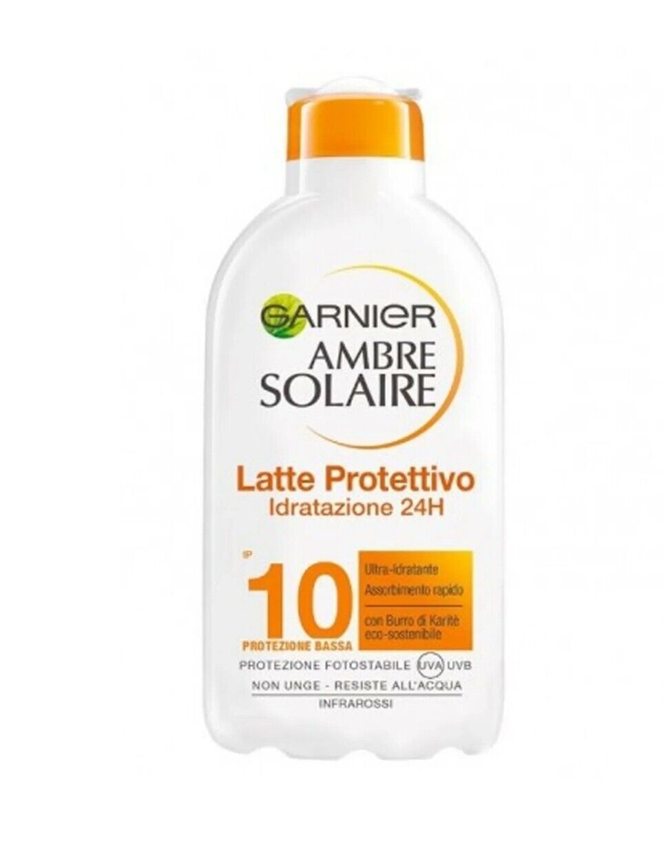 GARNIER AMBRE SOLAIRE  LATTE PROTETTIVO PROTEZIONE ALTA RESISTENTE ALL'ACQUA