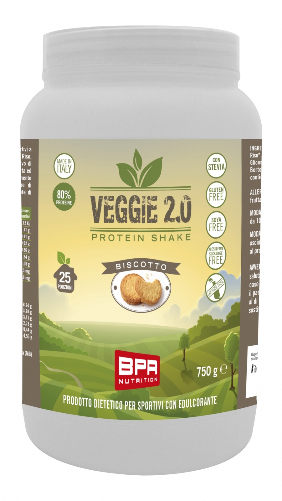 Bpr Veggie 2.0 Protein Shake Biscotto 750g
