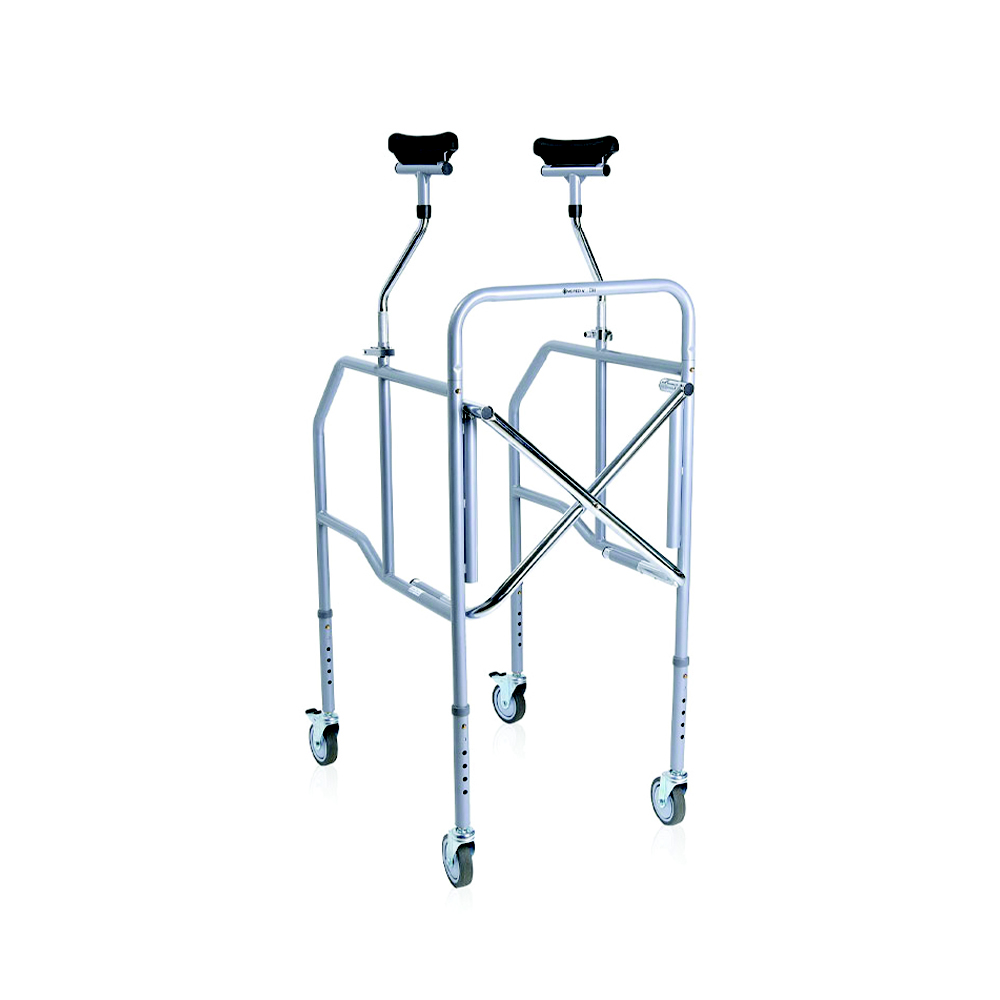 Deambulatore girello rollator per anziani Clik Pieghevole Appoggio Mopedia