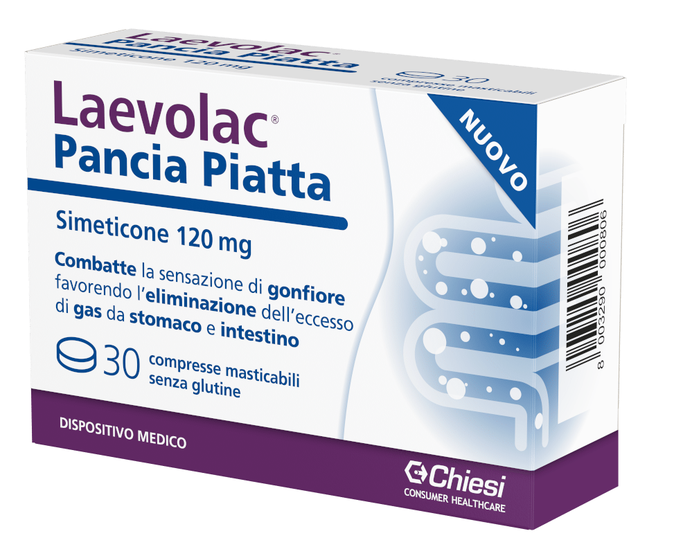 Laevolac Pancia Piatta Chiesi 30 Compresse Masticabili