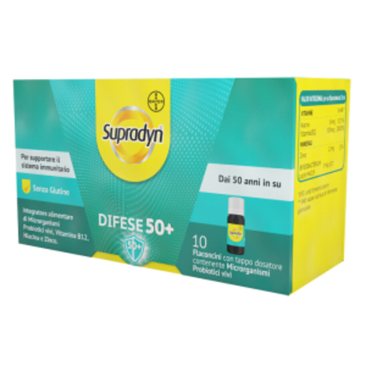 Supradyn Difese 50+ Integratore Multivitaminico 10 Flaconcini