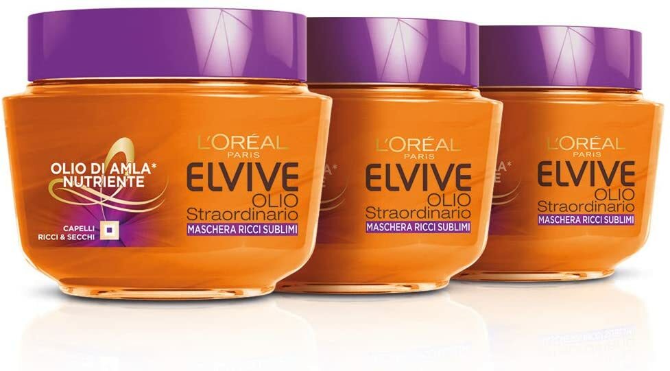 Elvive L'Oréal Paris Elvive Maschera Idratante, 300 ml, 3 Confezioni da 6 unità