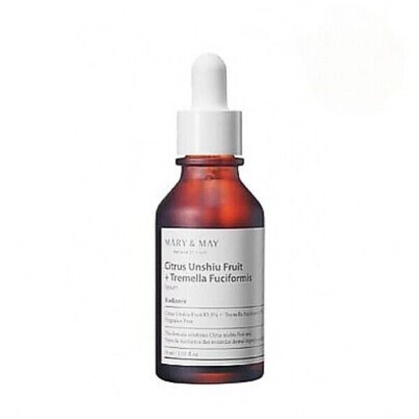 Mary&May Siero illuminante Citrus Unshiu + Tremella Fuciformis, 30 ml
