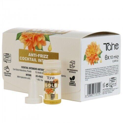 Tahe Miracle Gold cocktail intensivo anticrespo 6 x 10 ml vegano