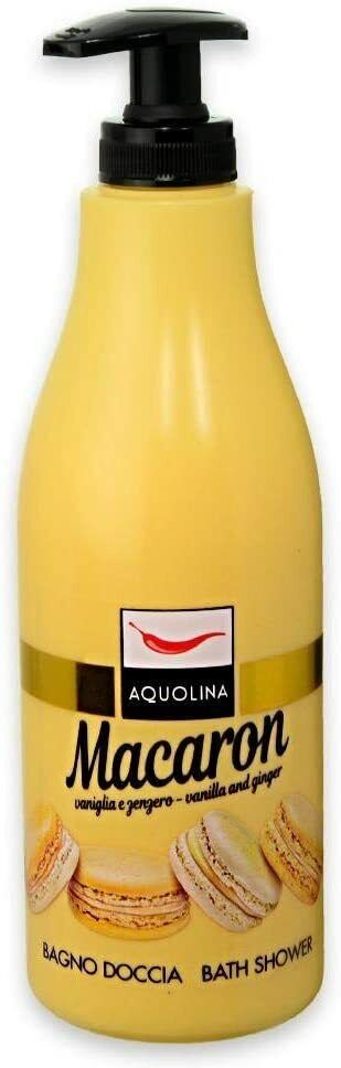 Aquolina Bagnoschiuma Bagno Doccia Macaron Profumo Vaniglia e Zenzero 500 g