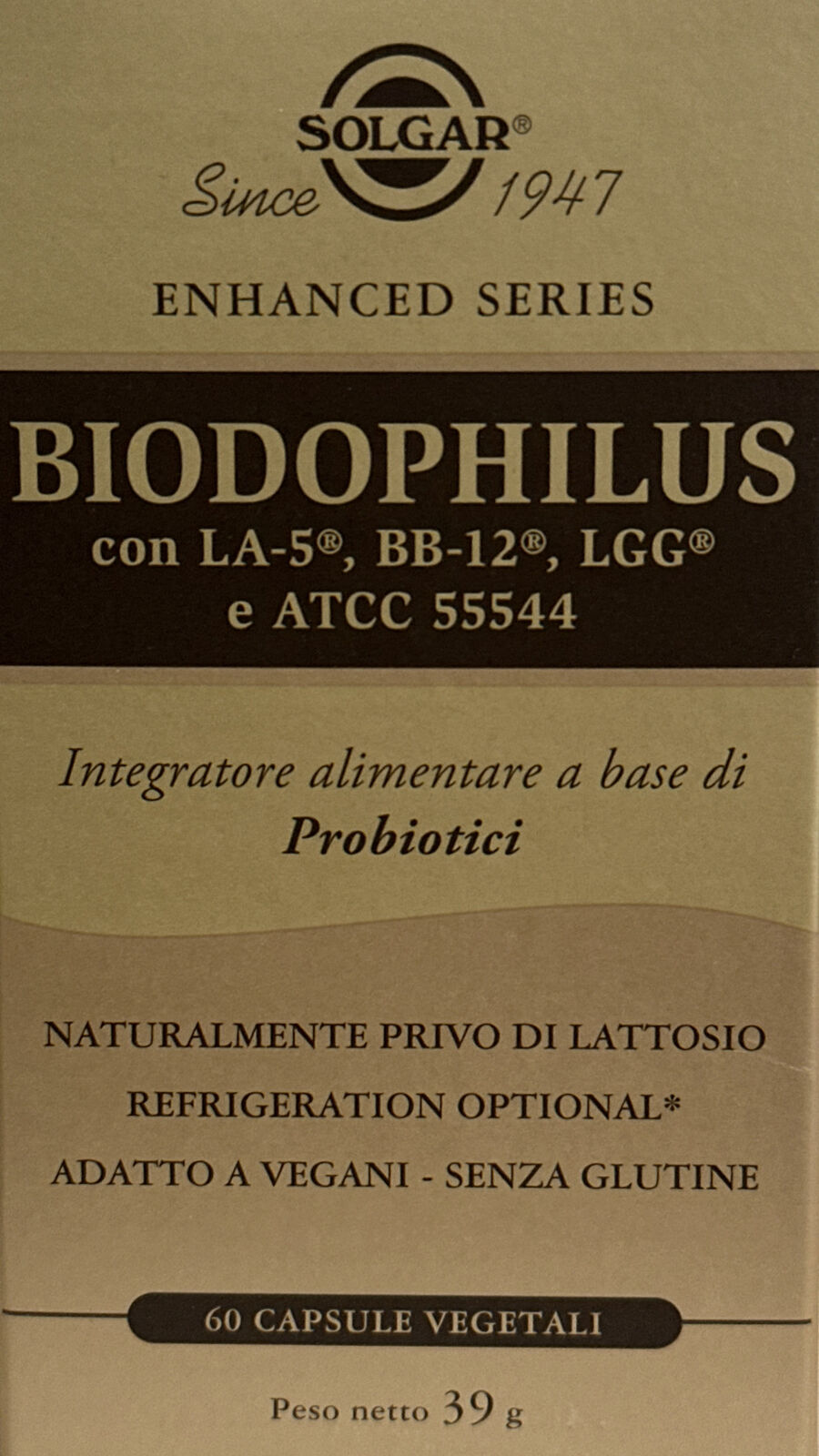 SOLGAR Biodophilus 60 Capsule Vegetali