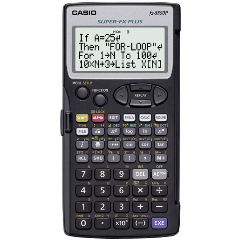 Casio fx-5800P Calcolatrice per la scuola Nero Display (cifre): 16 a batteria