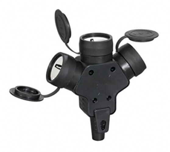 3-Wege Gummi-Schukokupplung 16A/250V 3-polig IP44