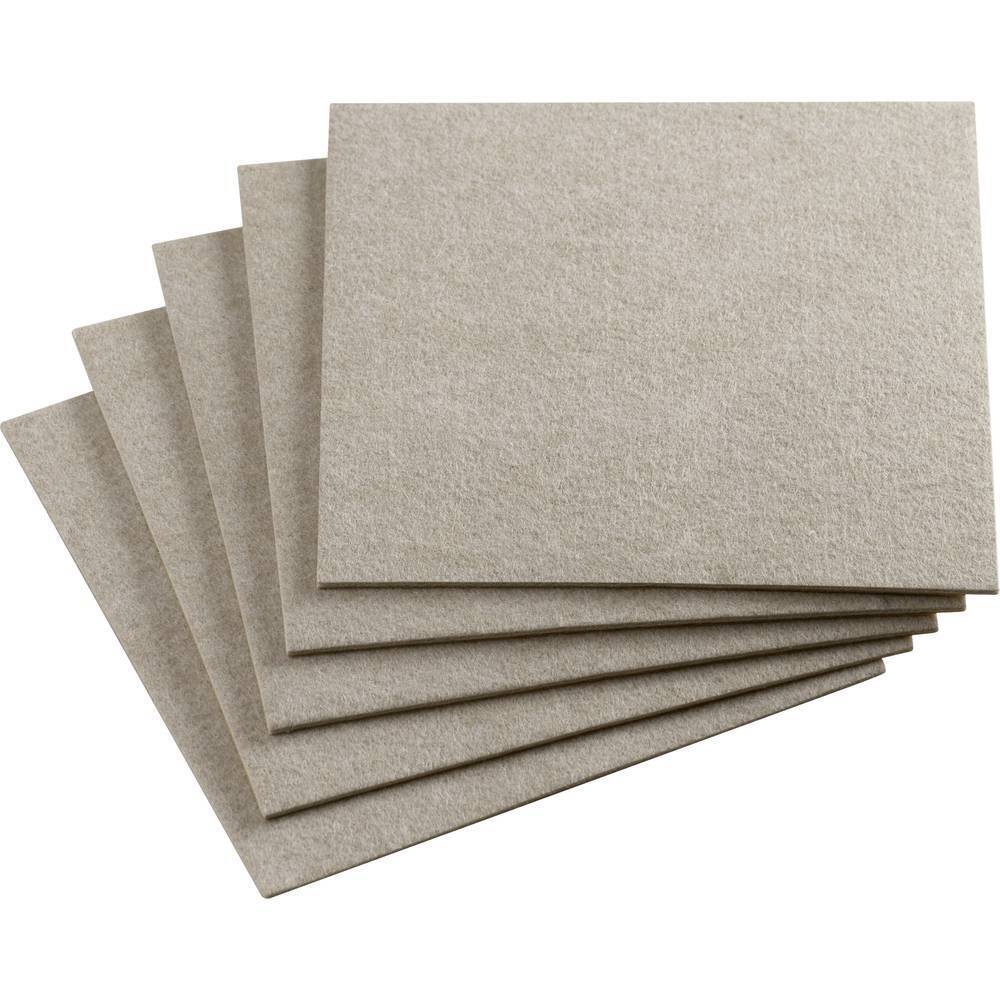 Metafranc WU0645506 Feltro quadrato, autoadesivo Beige (L x L) 200 mm x 200 mm