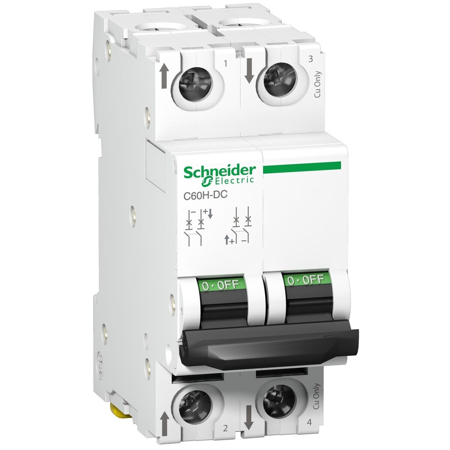 Schneider Electric Acti 9 A9N61532 Interruttore Miniatura- C60H - 2p - 20A Curva