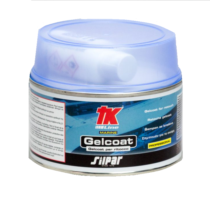 Silpar Gelcoat Bianco Ritocco Stucco Vetroresina Navi + Catalizzatore TK Line