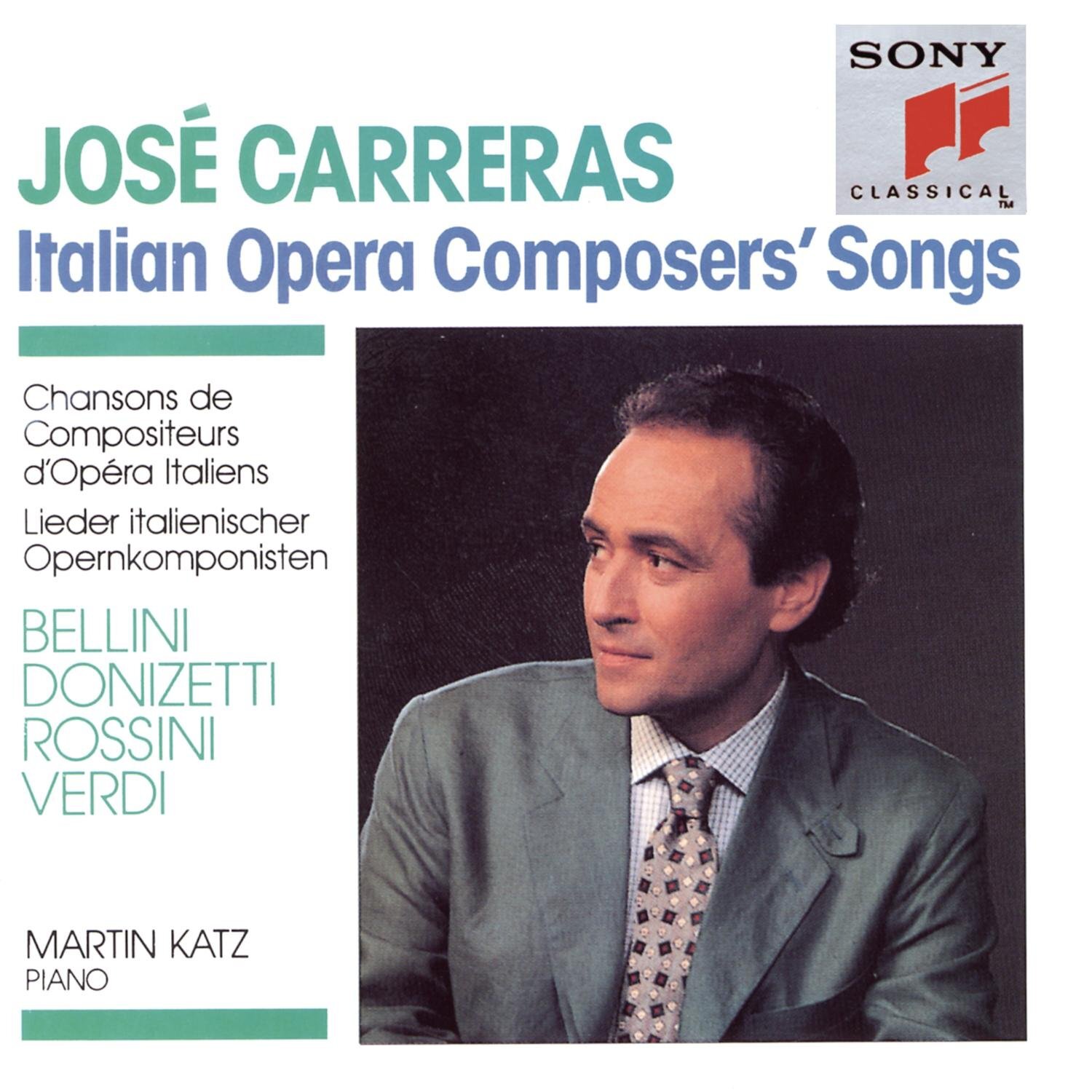 José Carreras Jose Carreras: Italian Opera Composers' Songs (CD)