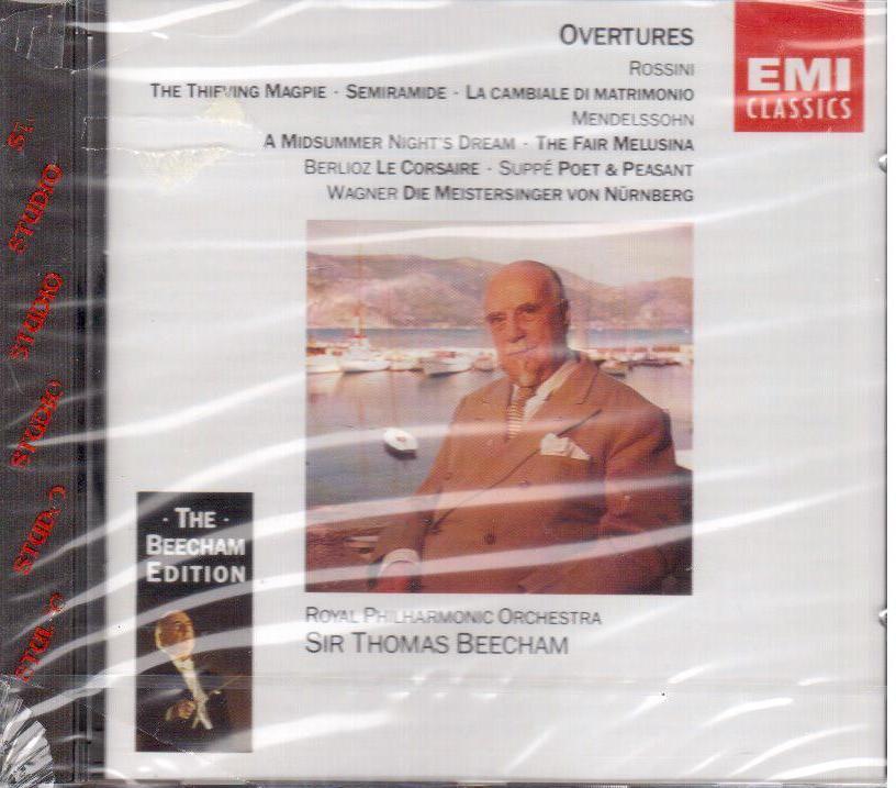 Rossini, Berlioz, Suppé, Wagner, Mendelssohn: Overtures / Thomas Beecham CD Emi