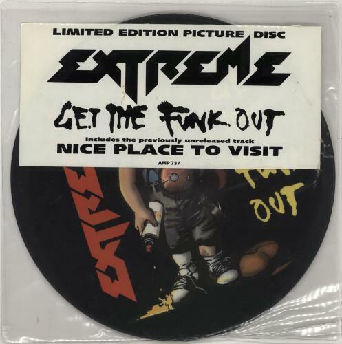 Extreme Get The Funk Out UK 12" vinyl picture disc