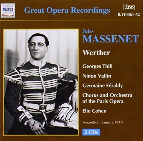 Werther (Paris Opera, Thill, Vallin, Feraldy) (CD) Album