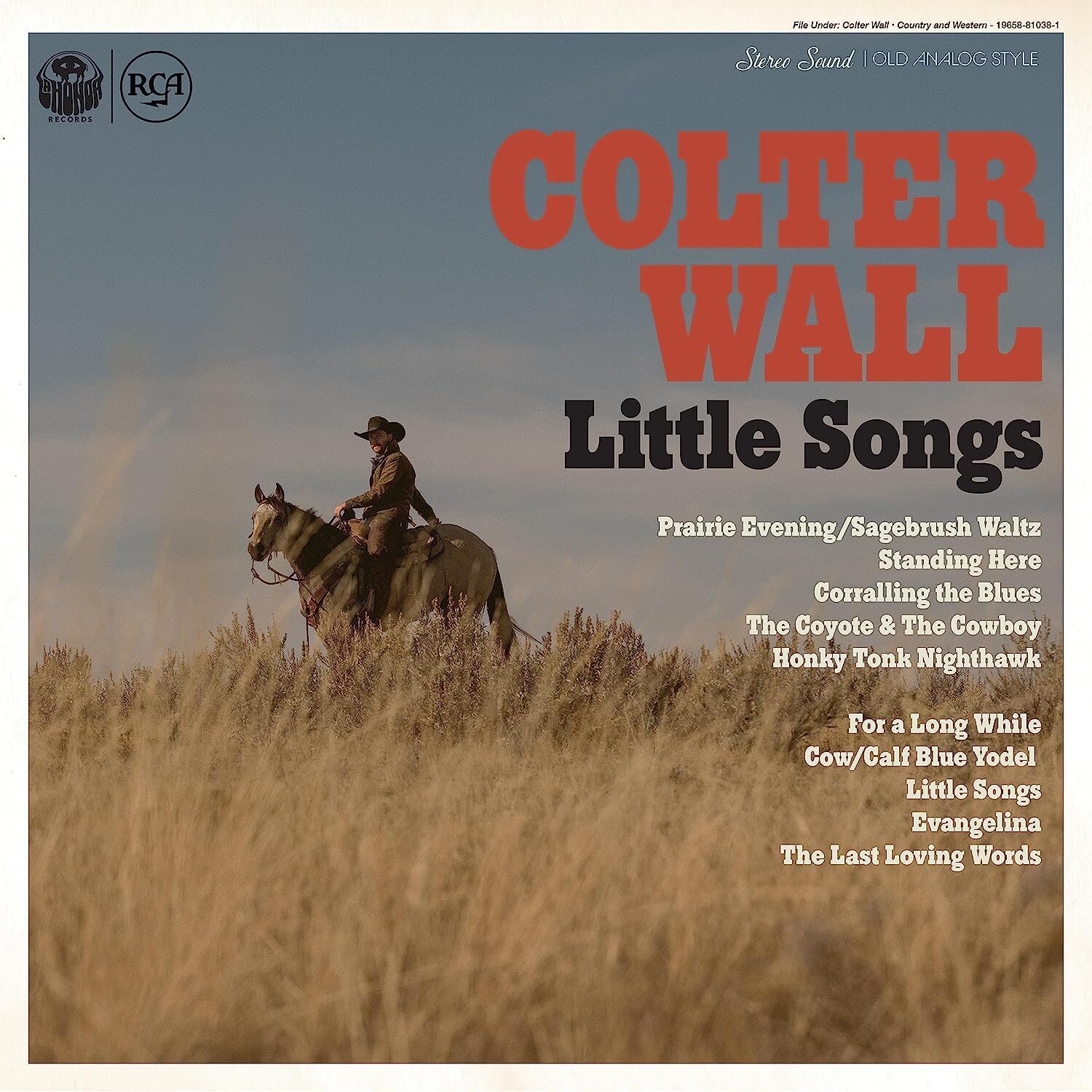 Colter Wall Little Songs (Vinyl LP) 12" Album Coloured Vinyl (Limited Edition)