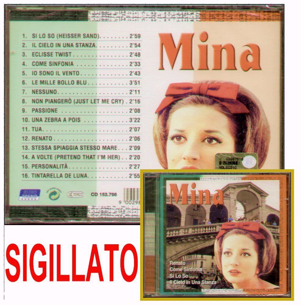 MINA " OMONIMO " CD SIGILLATO AZZURRA PRIMA EDIZIONE