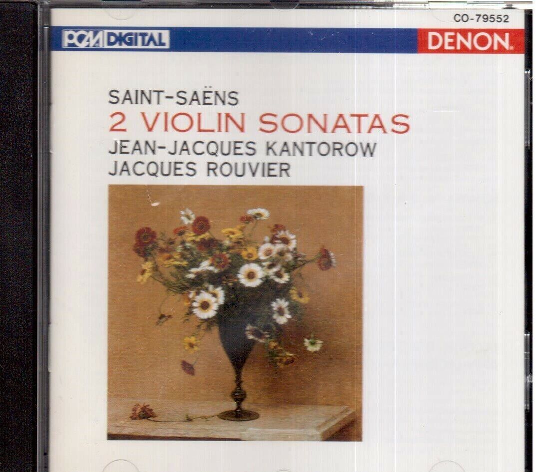 Saint-Saens: 2 Sonate Per Vioino / Jean Jacques Kantarow, Jacques Rouvier - CD